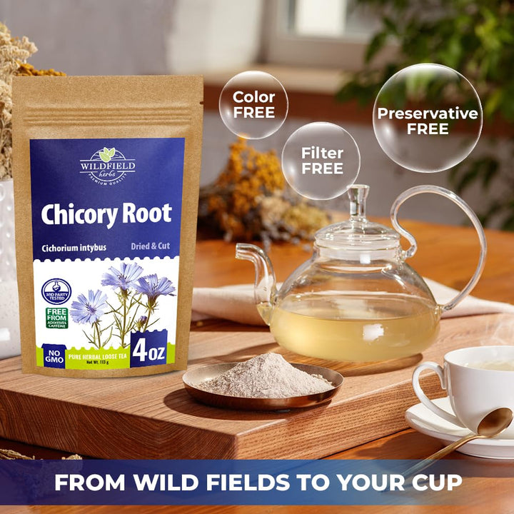 4 oz. Tea Chicory Root Tea Herbal (Cichorium Intybus) - 113g Сhickory ...