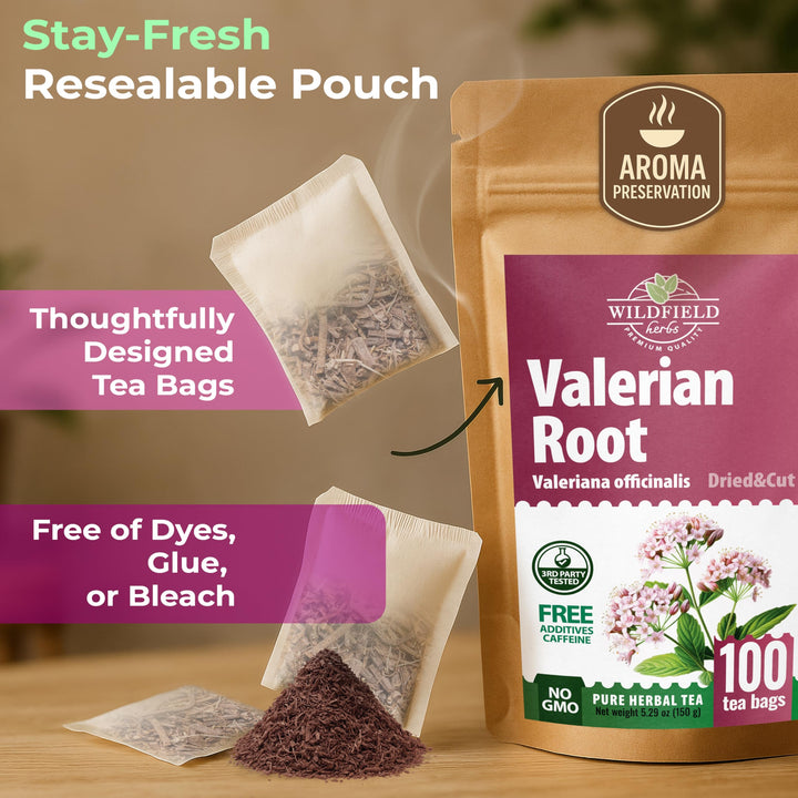 100 Valerian Root Herb Valerian Root Tea Loose Leaf Herbal Tea (Valeri ...