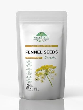 100 Bags Fennel Tea Fennel Seed Tea Herbal (Foeniculum vulgare) – 100 Count 1.5g Fennel Tea Bags Fennel Herb Tea Hinojo