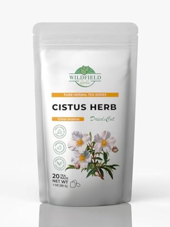 20 Cistus Tea Cistus Incanus Tea Herbal (Cístus L.) – 20 Count 1.5g Cistus Herb Tea Bags Cistus creticus