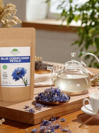 2 oz. Dried Blue Cornflower Flower Petals (Centaurea cyanus) – 56g Blue Cornflower Herb Tea Petals Bulk Herbal Tea