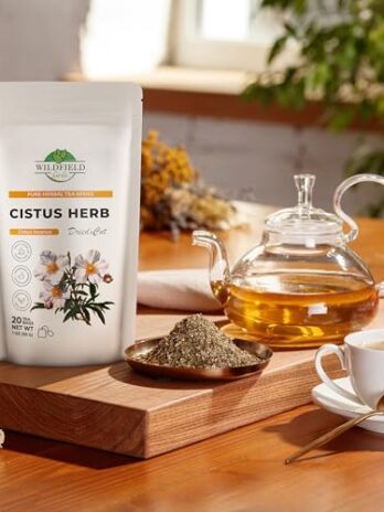 20 Cistus Tea Cistus Incanus Tea Herbal (Cístus L.) – 20 Count 1.5g Cistus Herb Tea Bags Cistus creticus