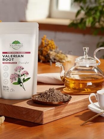 50 Valerian Root Herb Valerian Root Tea Loose Leaf Herbal Tea (Rhizomata cum radicibus Valerianae) – 50 Count 1.5g Valerian Root Tea Herb raíz te de valeriana