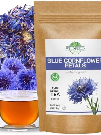 2 oz. Dried Blue Cornflower Flower Petals (Centaurea cyanus) – 56g Blue Cornflower Herb Tea Petals Bulk Herbal Tea