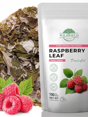 100 Bags Raspberry Leaf Tea Rasberry Leaf Herbs (Rubus idaeus folium) – 100 Count 1.5g Tea Bags Rasberry Leave Tea Hojas de frambuesa