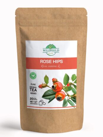 Dried Rosehips Dried Rose Hips Crushed Rose Hips (Roza Cinamomea) – 20 Count 1.5 g Rose Hip Tea Bags Rosehip Berries Whole Rose Hips