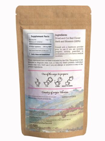 4 oz. Red Clover Tea Red Clover Herb Dried Red Clover Blossom (Trifolium pratense) – 113g Dried Cut Red Clover Herb and Blossom Bulk Herbal Tea Trebol rojo