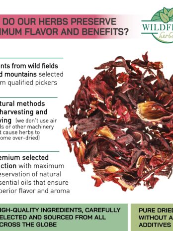 100 Bags Dried Hibiscus Flower Tea Herbal flor de jamaica (Hibiscus) – 100 Count 1.5g Tea Bags Dry Dried Hibiscus Flowers Hibiscus Herb Tea Hibisko