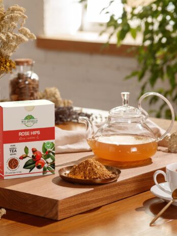 24 bags Dried Rosehips Dried Rose Hips Rose Hip Tea Bags Crushed Rose Hips (Roza Cinamomea) – 24 Count 2 g Tea Bags Rosehip Berries Whole Rose Hips Escaramujo