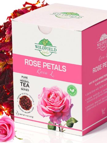 4 oz. Rose Tea Dry Rose Petals Herbal Tea (Rosa rubiginosa) – 113g Tea Bags Rose Petals Dried pétalos de rosa