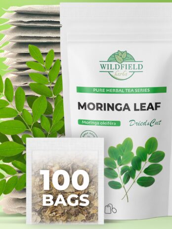 100 Bags Moringa Leaves Moringa Tea Leaves Herbal Tea (Moringa Oleifera) – 100 Count 1.5g Tea Bags Moringa Leaf Tea Herb