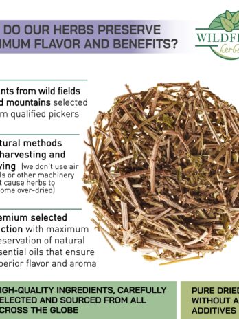 1.8 oz. Verbena Tea Dried Cut Leaves Herbal Tea (Verbena officinalis) – 50g Verbena Dried Cut Leaf Herb Tea