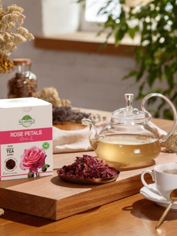 4 oz. Rose Tea Dry Rose Petals Herbal Tea (Rosa rubiginosa) – 113g Tea Bags Rose Petals Dried pétalos de rosa