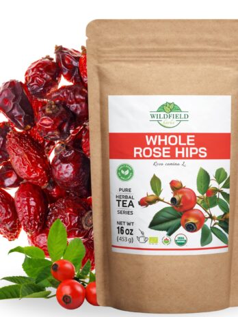 16 oz. USDA Organic Rosehips Dried Rose Hips Rose Hip Tea Whole Rose Hips (Roza Cinamomea) – 453 g Rosehip Berries Whole Rose Hips Escaramujo