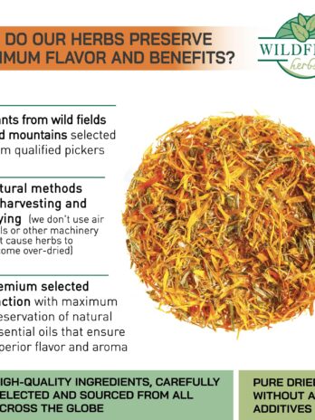 50 Bags Calendula Tea Dried Calendula Flowers Herb Herbal Tea (Calendula officinalis) – 50 Count 1.5 g Tea Bags Calendula Flowers Flower Herb Tea kalendula te de calendula