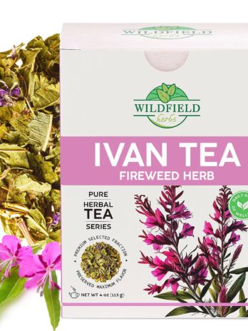 4 oz Siberian Fireweed Tea Herbal Ivan Tea (Chamerion angustifolium) Ivan Chai Bulk Loose Leaf Herb Tea Epilobium angustifolium – 113g (4 oz)