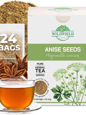 24 bags Dried Anise Seeds Anaise Seeds Herb Tea (Pimpinella anisum) – 24 Count 2 g Tea Bags Anise Seed Herbal Tea Semilass de anis