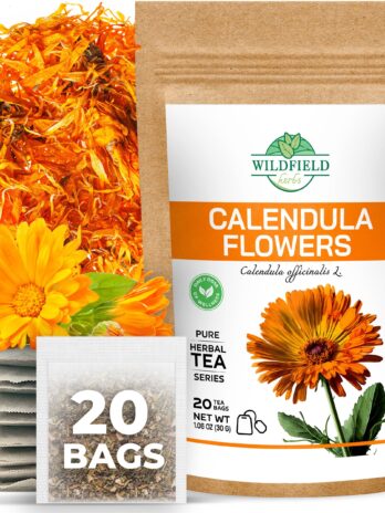 20 bags Calendula Tea Dried Calendula Flowers Herb Herbal Tea (Calendula officinalis) – 20 Count 1.5 g Tea Bags Calendula Flowers Flower Herb Tea kalendula te de calendula