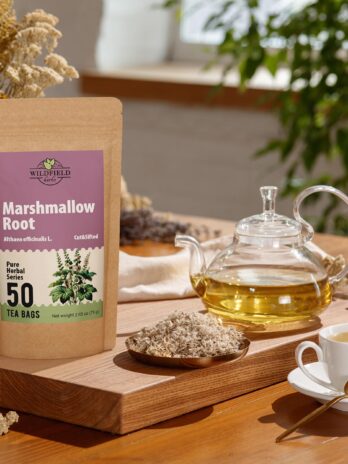 50 Bags Dried Marshmallow Root Tea Marshmallow Root Herb Herbal Tea (Althaea officinalis) – 50 count Tea Bags Marshmallow Cut and Sifted Marshmallow Root Herb Tea Raíz de Malvavisco