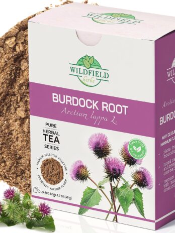 24 bags Burdock Root Herb Dried Burdock Root Tea Bags Herb (Arctium Lappa Root) – 24 Count 2g Tea Bags Dry Burdock Root Herbal Tea Bardana