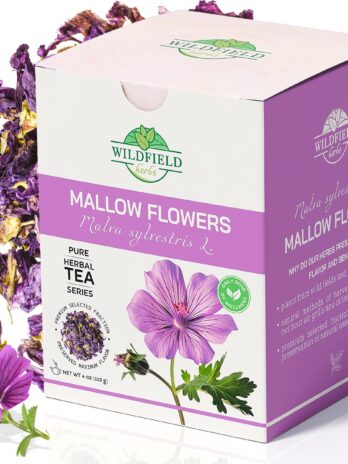 4 oz. Malva Tea Mallow Herb Mallow Flower Leaves Herbal Tea (Malva) – 113g Mallow Flower Herb Tea