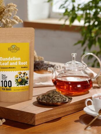 100 Bags Dandelion Leaf and Root Tea Dandelion Tea Herbal (Taraxacum) – 100 Count 1.5g Tea Bags Dried Dandelion Root Tea Herbhojas y raíz de diente de león