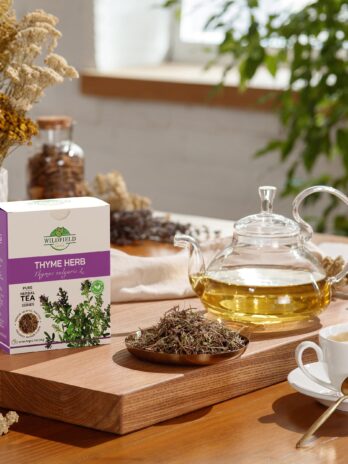 24 Tea Bags Thyme Leaves Tyme Herb Tea (Thymus vulgaris) – 24 Count 2g Tea BagsThymus Serpyllum Herb Tea Breckland Creeping Thyme hierba de tomillo