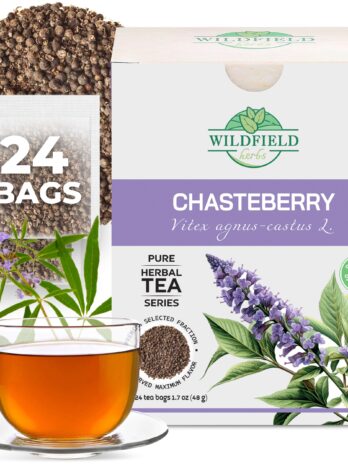 24 bags Chaste Tree Berry Сhasteberry Tea Chaste Tree Berry Tea Herb (Vitex agnus-castus) – 24 Count 2 g Tea Bags Chaste Tree Berry Tea Herbal Vitex Sauzgatillo