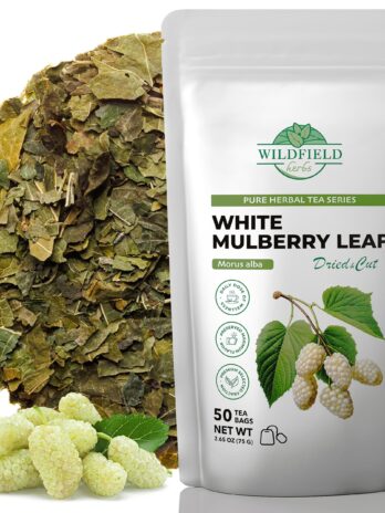 50 White Mulberry Tea Mulberry Leaf Herbal Tea (Morus alba) – 50 Count 1.5g Tea Bags Mulberry Leaves Herb Tea hoja de morera