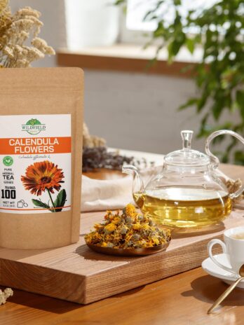 100 Bags Calendula Tea Dried Calendula Flowers Calendula Herb Tea (Calendula officinalis) – 100 Count 1.5 g Tea Bags Calendula Flower Herb Tea kalendula te de calendula