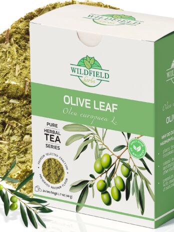 24 bags Olive Leaf Tea Dried Olive Leaf Herbal Tea (Olea europaea) – 24 Count 2 g Tea Bags Olive Leaves Herb Tea hojas de olivo secas