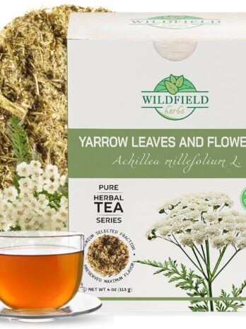 4 oz. Yarrow Herb Dried Yarrow Leaf & Flower Herbal Tea (Achillea millefolium tea) – 113g Yarrow Leaf & Flower Herb Tea Milenrama