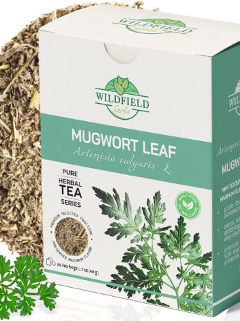 24 bags Dried Mugwort Tea Mugwort Herb Dried Tea (Artemisia vulgaris L.) – 24 Count 2g Tea Bags Mugwort Loose Leaf Herbal Tea Artemisa