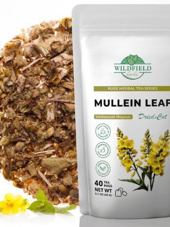 40 Mullen Tea Mullein Tea Leaf (Verbáscum L.) – 40 Count 1.5g Tea Bags Mullen Leaves Mullein Loose Leaf Tea Hoja de gordolobo