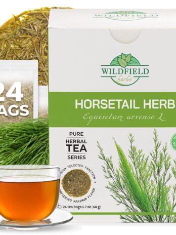 24 bags Horsetail Herb Horsetail Tea Cola de Caballo Hierba Horse Tail (Equisetum Arvense) – 24 Count 2g Tea Bags Field Horsetail Leaf Herb Tea