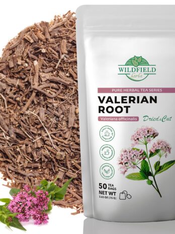 50 Valerian Root Herb Valerian Root Tea Loose Leaf Herbal Tea (Rhizomata cum radicibus Valerianae) – 50 Count 1.5g Valerian Root Tea Herb raíz te de valeriana