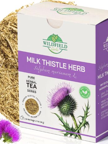 24 bags Milk Thistle Herb Dried Milk Thistle Herbal Tea Bags (Silybum marianum) – 24 Count 2 g Tea Bags Dry Milk Thistle Herb Tea Cardo Mariano