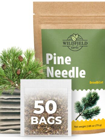 50 Pine Needle Tea Dried Pine Needles Herb Tea (Pinus koraiensis) – 50 Count 1.5g Tea Bags Dried Needle Leaf Tea Aguja de pino