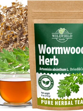 4 oz. Wormwood Tea Wormwood Herb Dried Wormwood Herb Tea (Artemisia Absinthium) – 113g Dry Wood Worm Artemisiae Absinthii Herba Artemisa Herbal Tea