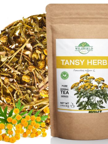 1.8 oz. Pishma Tea Tansy Flowers Herbal Tea (Tanacetum Vulgare L.) – 50g Dried Cut Tansy Flowers Herb Tea