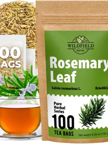 100 Bags Rosemary Tea Herbal Tea (Salvia rosmarinus) – 100 Count 1.5g Tea Bags Rosemary Herb Tea te de romero Tea