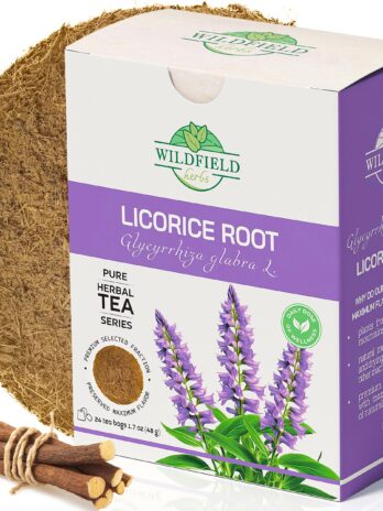 24 bags Licorice Root Tea Liqorish Root Liquorice Root Tea Herb (Glycyrrhiza Glabra) – 24 Count 2g Tea Bags Licorice Roots Licorace Root Herbal Tea Raiz de regaliz