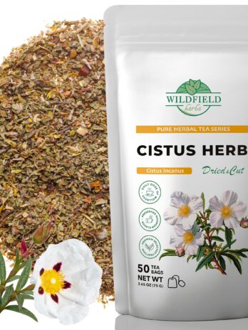 50 Bags Cistus Tea Cistus Incanus Tea Herbal (Cístus L.) – 50 Count 1.5g Cistus Herb Tea Bags Cistus creticus