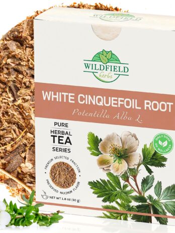 1.8 oz. White Cinquefoil Root Herb Dried Potentilla Palustris Herbal Tea (Comarum palustre L.) – 50 g White Cinquefoil Root Herb Tea Flor de un cinquefoil de roca