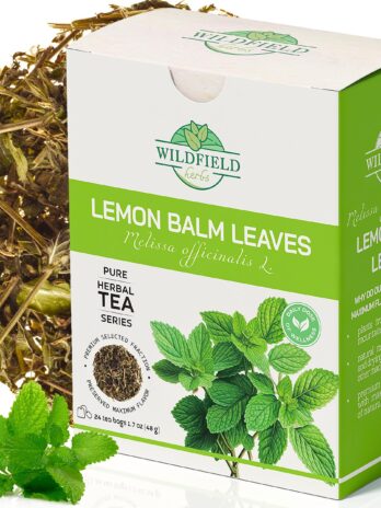 24 bags Dried Lemon Balm Herb Frontier Loose Lemon Balm Tea Bags (Melissa Officinalis tea) – 24 Count 2g Tea Bags Melissa Herb Tea te de toronjil