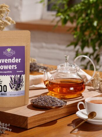 100 Bags Lavender Herb Lavender Buds Dried Lavender Buds Herbal Tea (Lavandula angustifolia) – 100 Count 1.5g Tea Bags Lavender Flowers Lavender Herbs Dried Tea Flores de lavanda