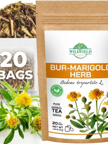 20 bags Bidens Tripartite Marigold Bur Marigold Herb Tea Marygold Tea (three-lobe beggarticks herb) – 20 Count 1.5 g Tea Bags 100% Chereda Bur-marigold Herbal Tea