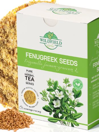 24 bags Dried Fenugreek Herb Tea (Trigonella foenum-graecum) – 24 Count 2g Tea Bags Fenugreek Herbal Tea semillas de fenogreco