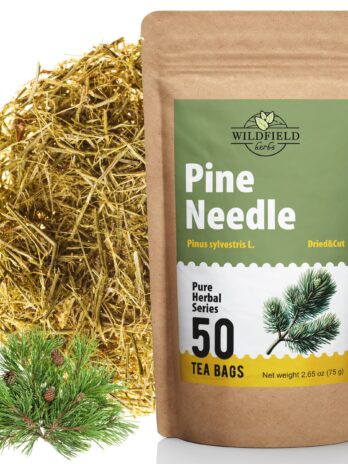 50 Pine Needle Tea Dried Pine Needles Herb Tea (Pinus koraiensis) – 50 Count 1.5g Tea Bags Dried Needle Leaf Tea Aguja de pino