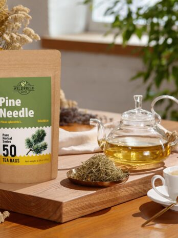 50 Pine Needle Tea Dried Pine Needles Herb Tea (Pinus koraiensis) – 50 Count 1.5g Tea Bags Dried Needle Leaf Tea Aguja de pino